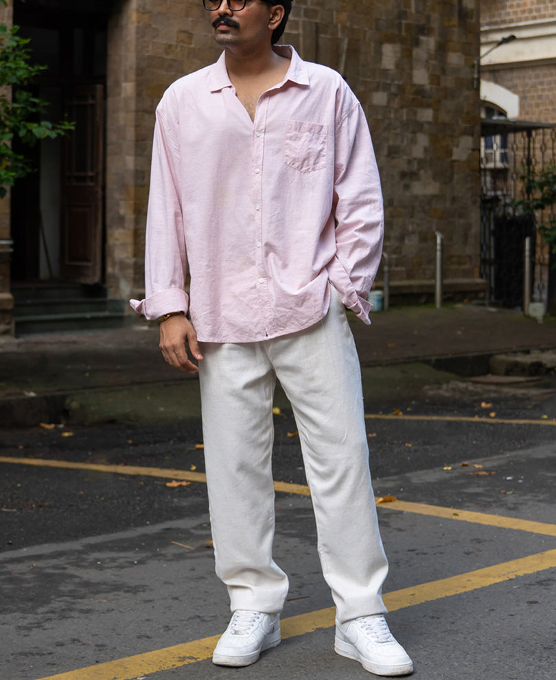 Natural Linen Blend Pant