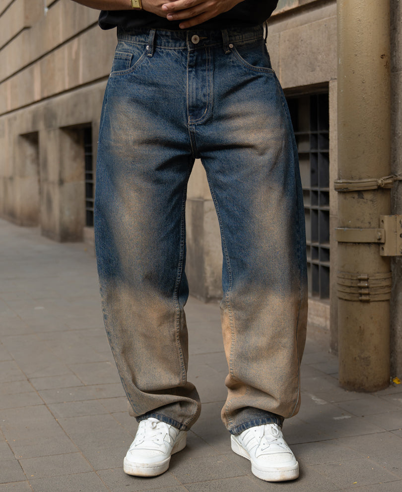 Blue Vintage Wash Jeans
