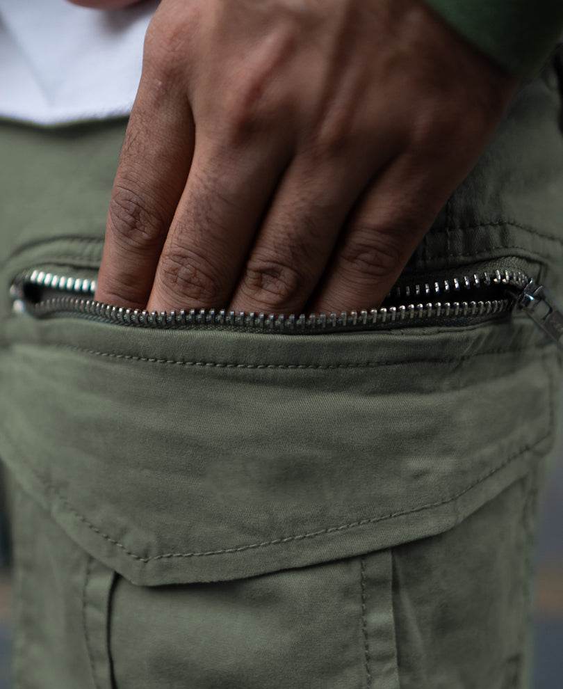 Olive Regular Fit Cargo Pant