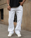 White Denim Bootcut Jeans