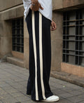 Black Contrast Detail Trackpants