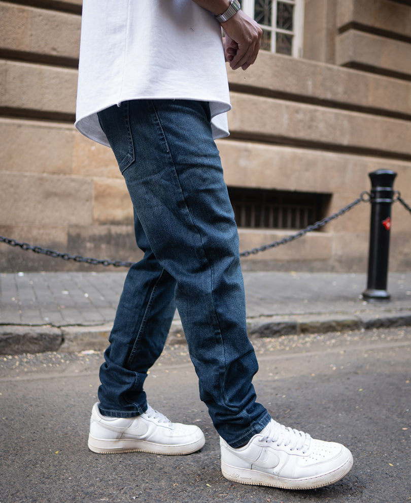 Dark Indigo Regular Fit Basic Denim Jeans