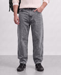 Dark Grey Straight Fit Denim Jeans