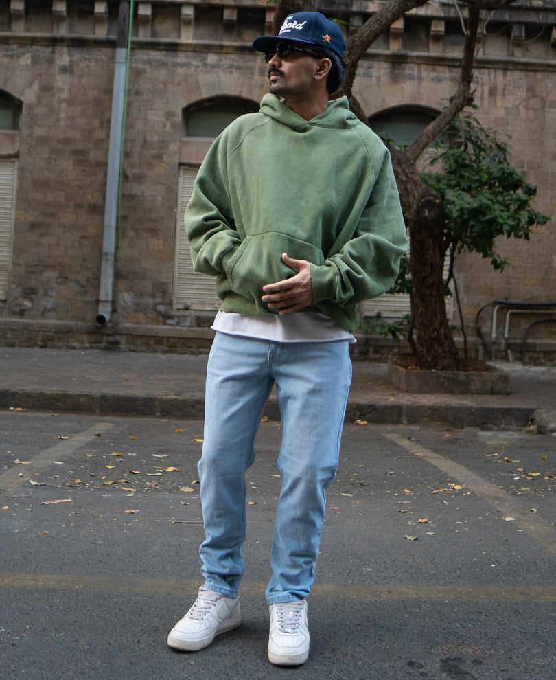 Sky Blue Denim Regular Fit Jeans