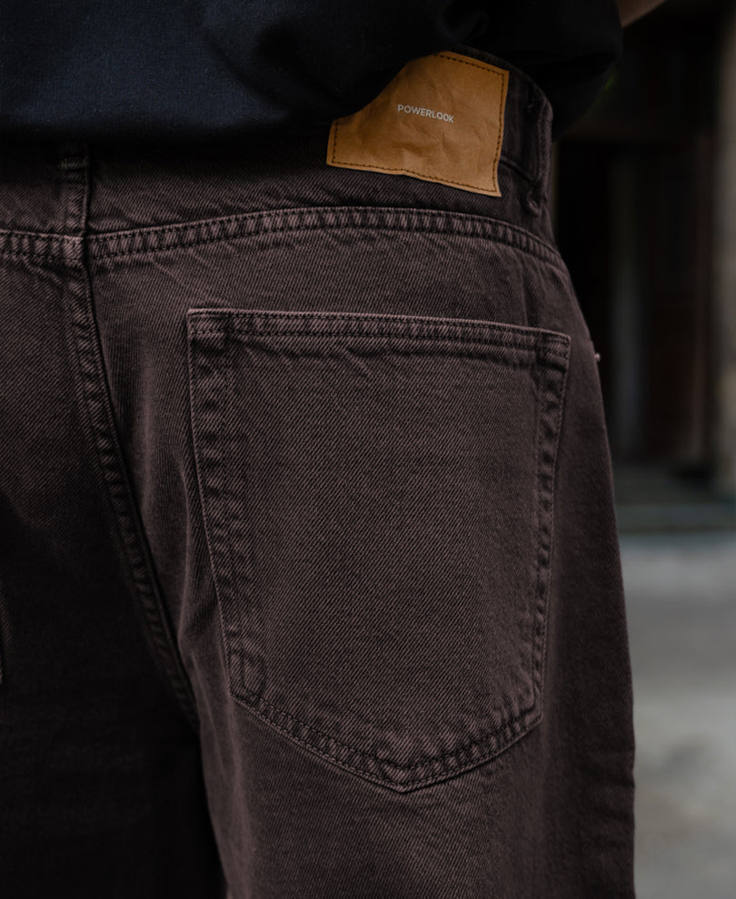 Charcoal Washed Baggy Jeans