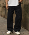 Black Washed Baggy Jeans