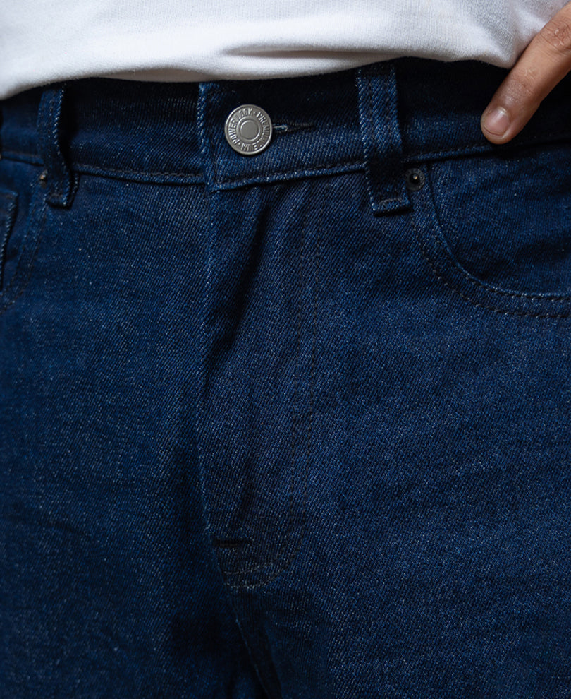 Basic Raw Wash Barrel Fit Denim