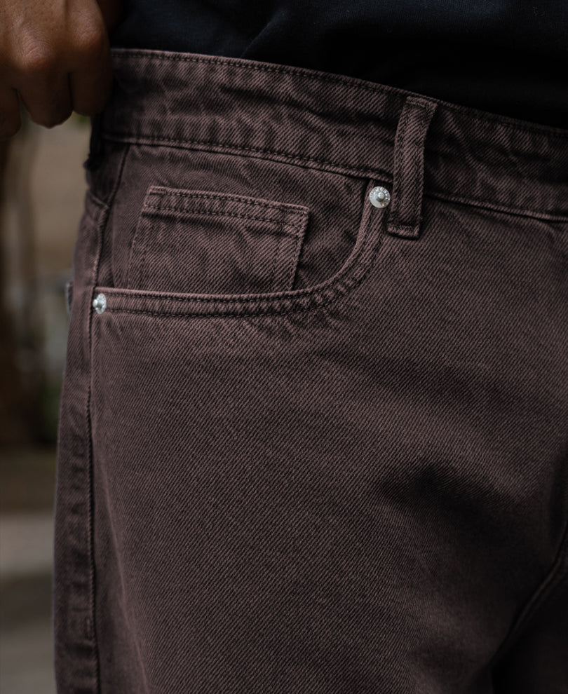 Charcoal Washed Baggy Jeans
