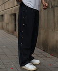 Black Studded Baggy Jeans