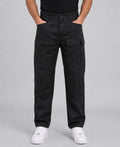 Black Cotton Cargo Pant
