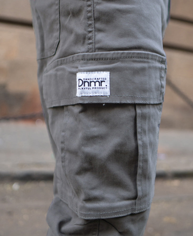Grey Regular Fit Cotton Cargo Pant