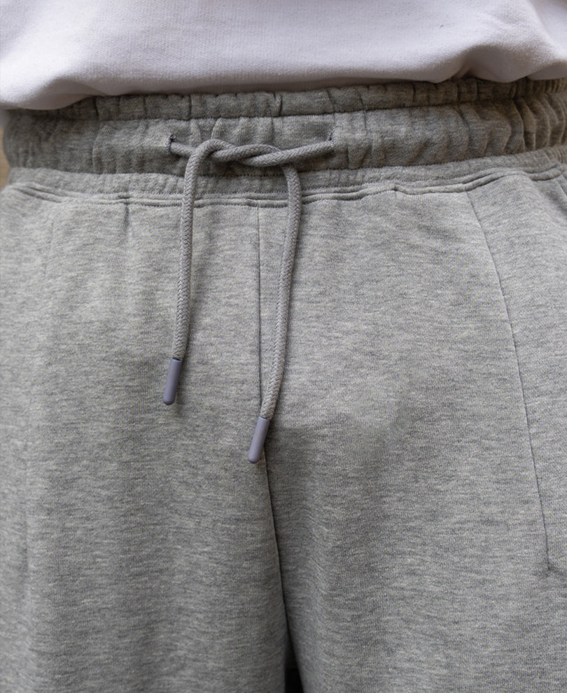 Grey Melange Baggy Trackpant