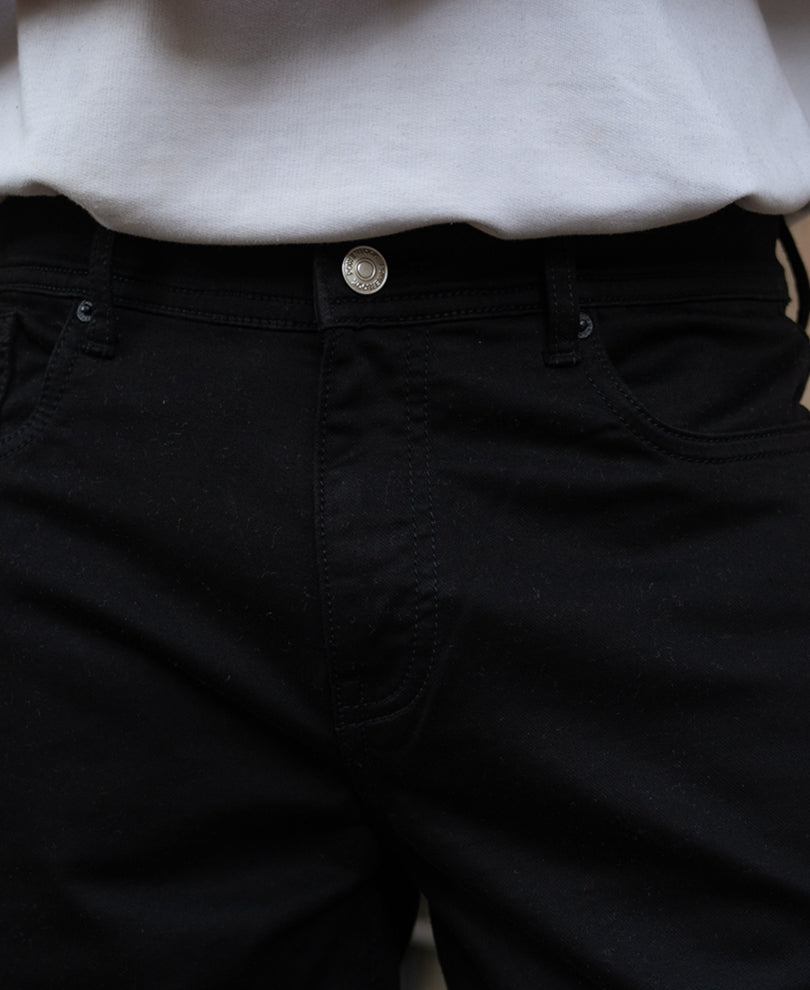 Jet Black Stretch Jeans