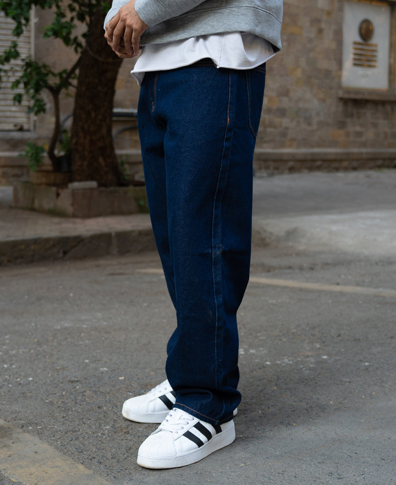 Raw Indigo Baggy Jeans
