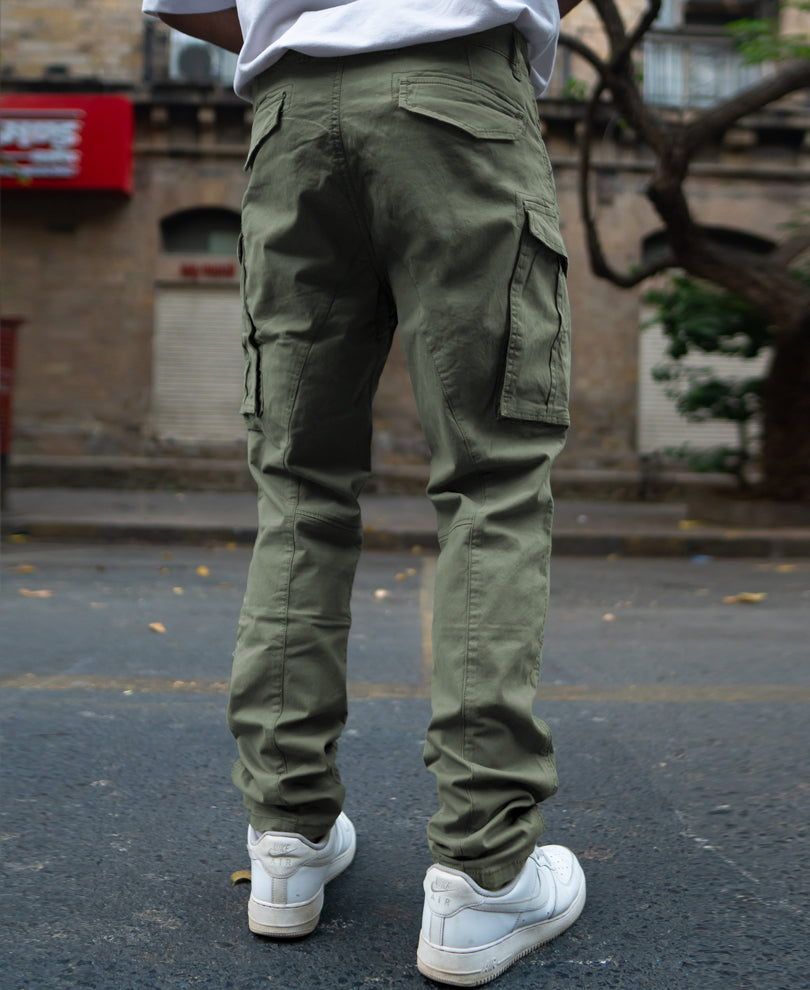 Olive Regular Fit Cargo Pant