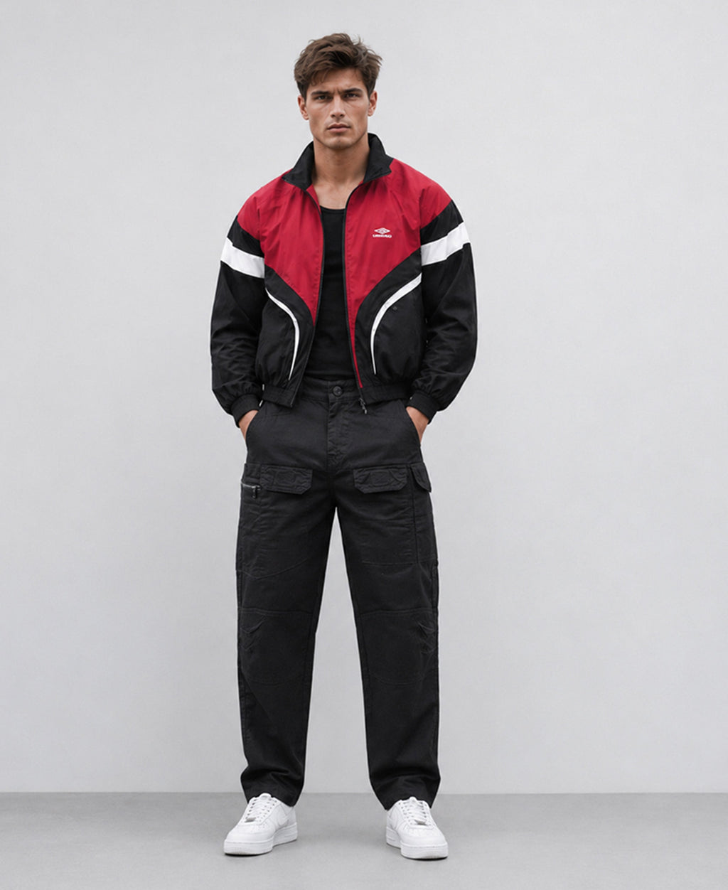 Black Cotton Cargo Pant