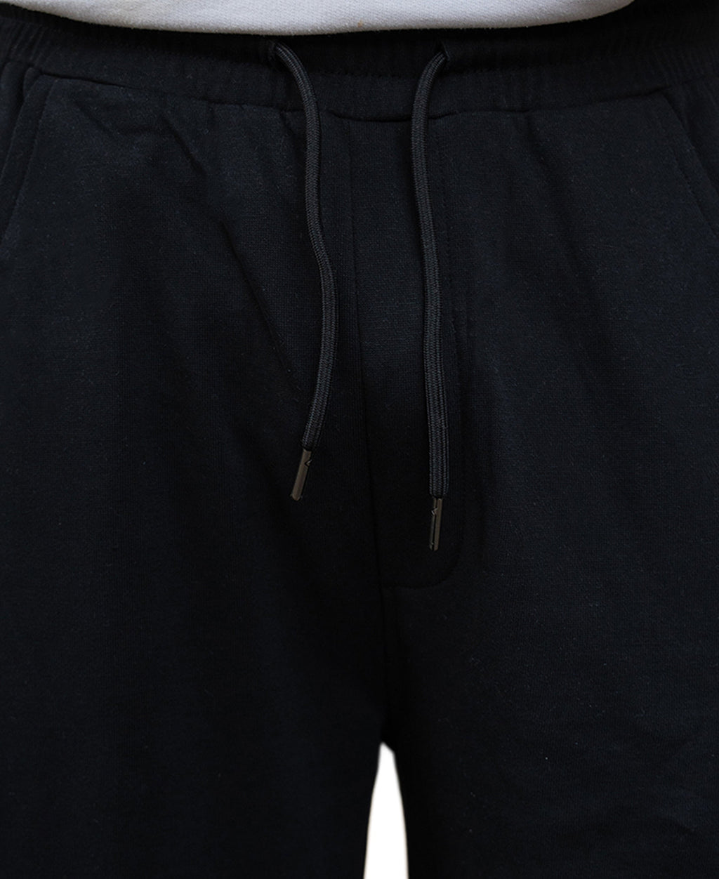 Black Barrel Fit Trackpants