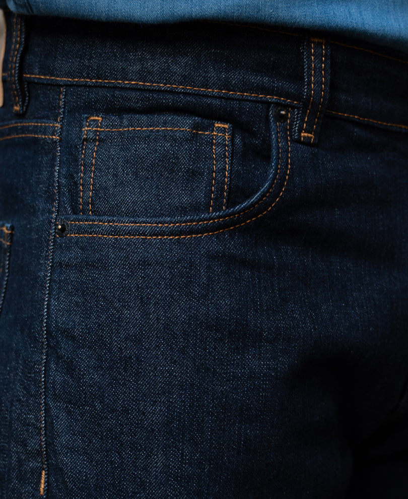 Raw Indigo Bootcut Jeans
