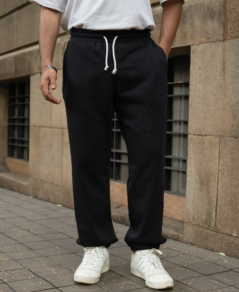 Black Knit Joggers