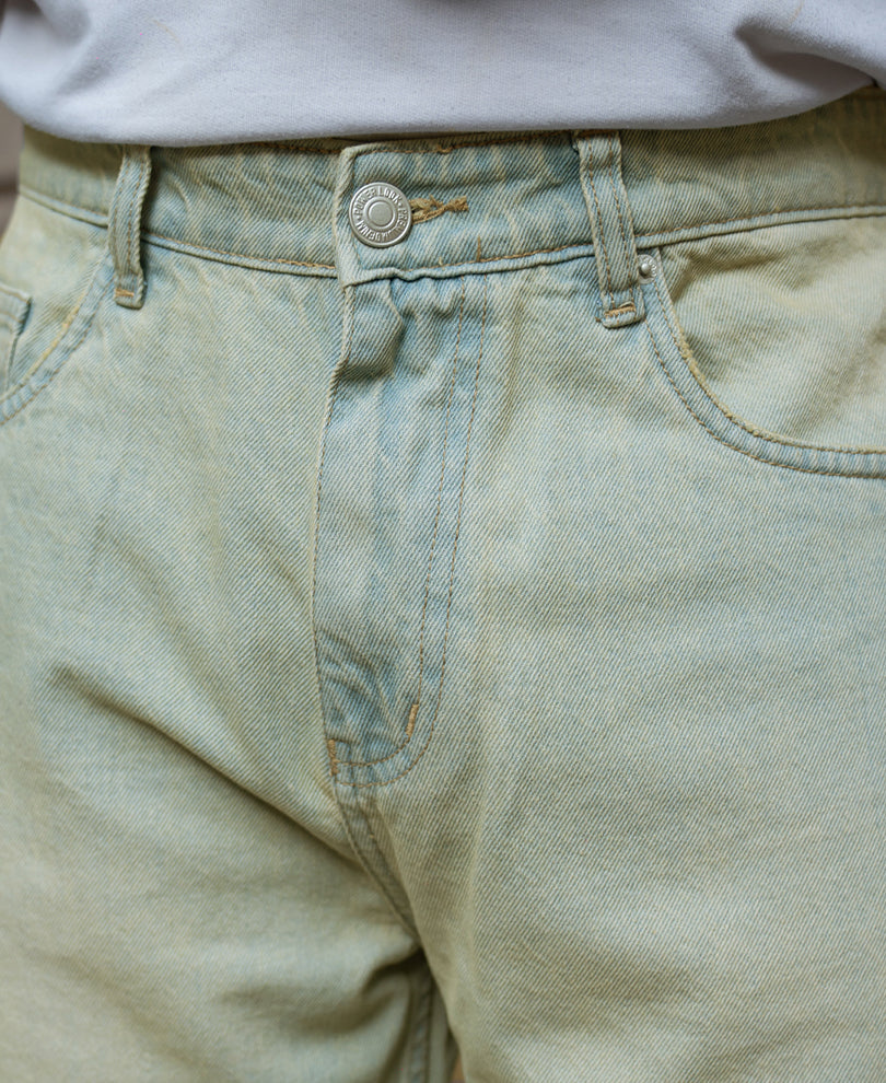 Tinted Blue Barrel Fit Jeans