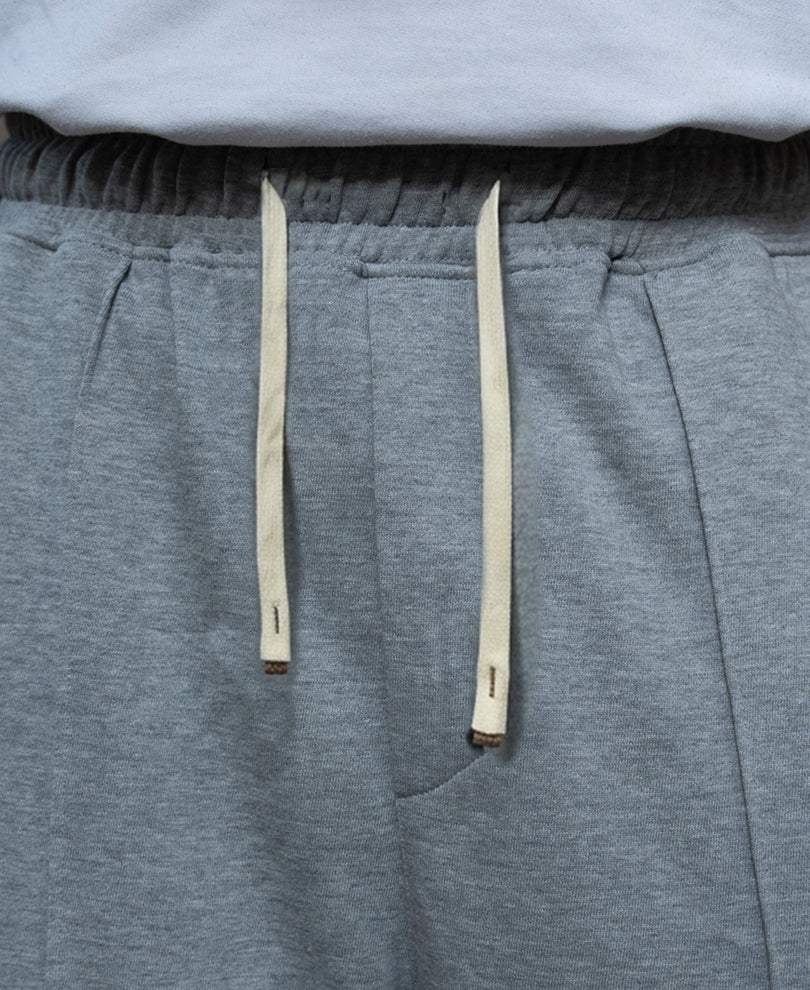 Grey Melange Baggy Trackpants