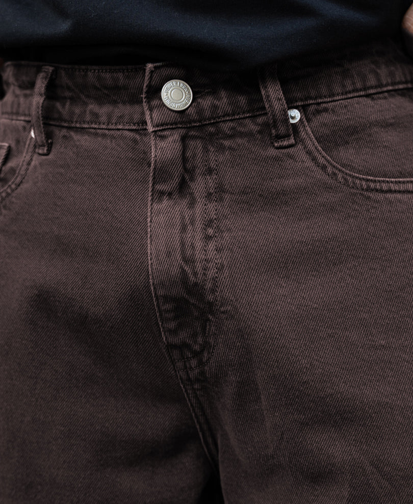 Charcoal Washed Baggy Jeans