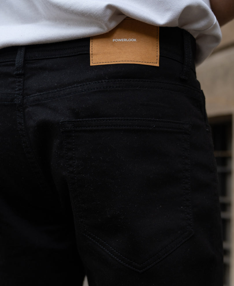Jet Black Stretch Jeans