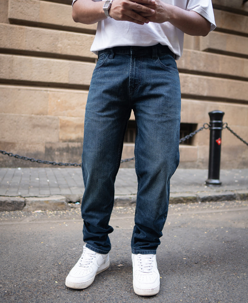 Dark Indigo Regular Fit Basic Denim Jeans