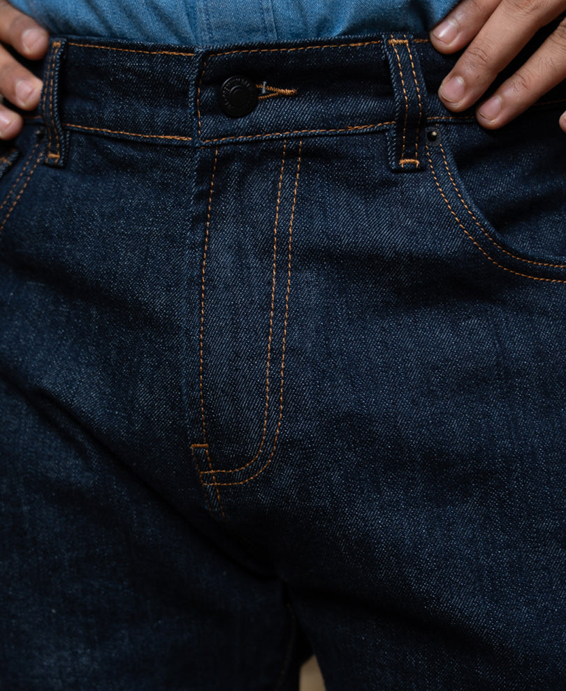 Raw Indigo Bootcut Jeans
