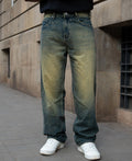 Dark Blue Tinted Baggy Jeans