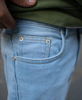 Sky Blue Denim Regular Fit Jeans