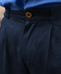 Navy Linen Pant