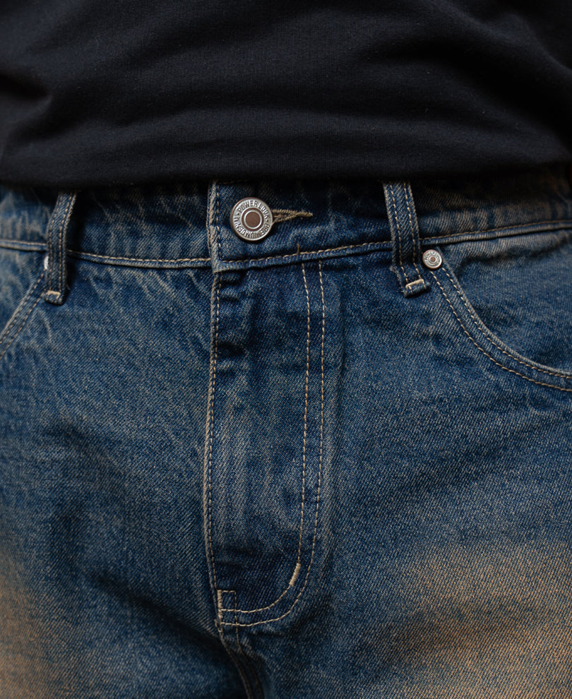 Blue Vintage Wash Jeans