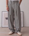 Black And White Micro Checks Trousers