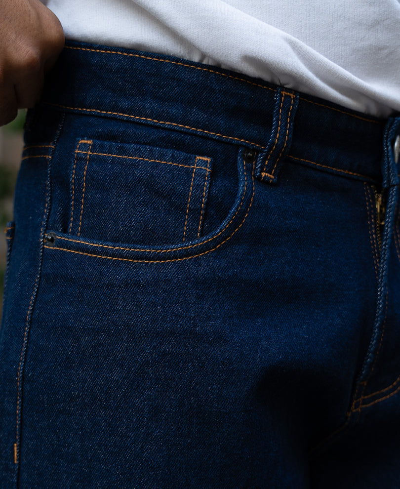 Raw Indigo Baggy Jeans