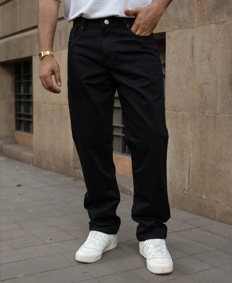 Jet Black Stretch Jeans