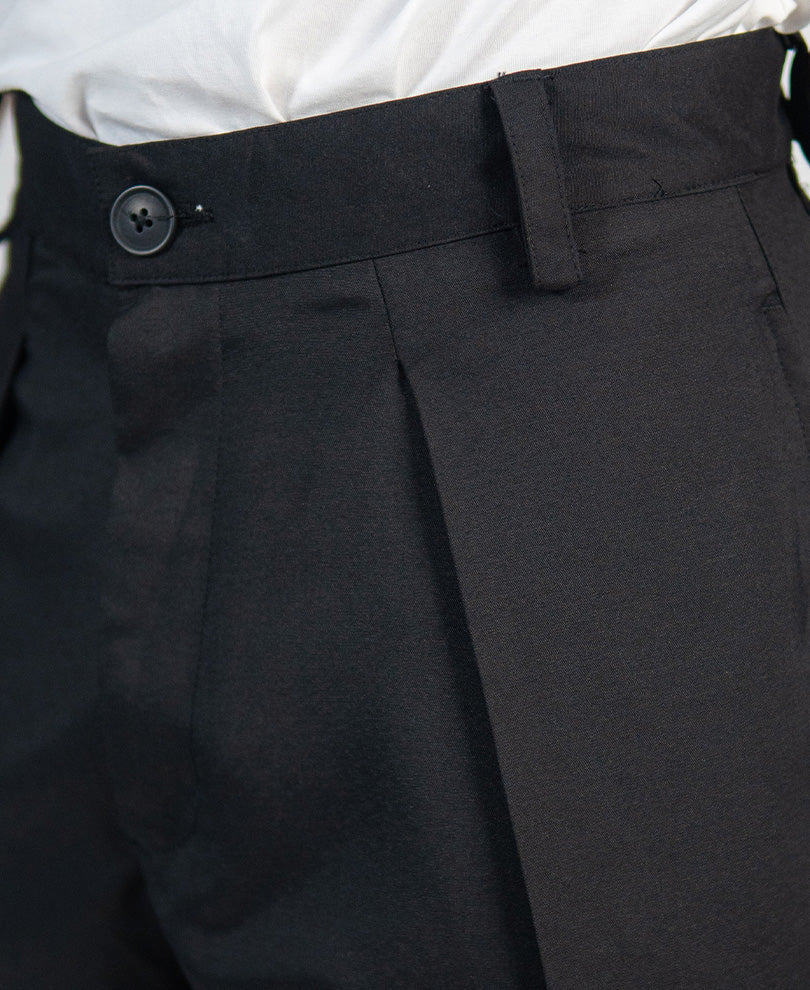 Black Pleated Trouser