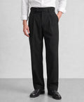 Black Pleated Gurkha Pants