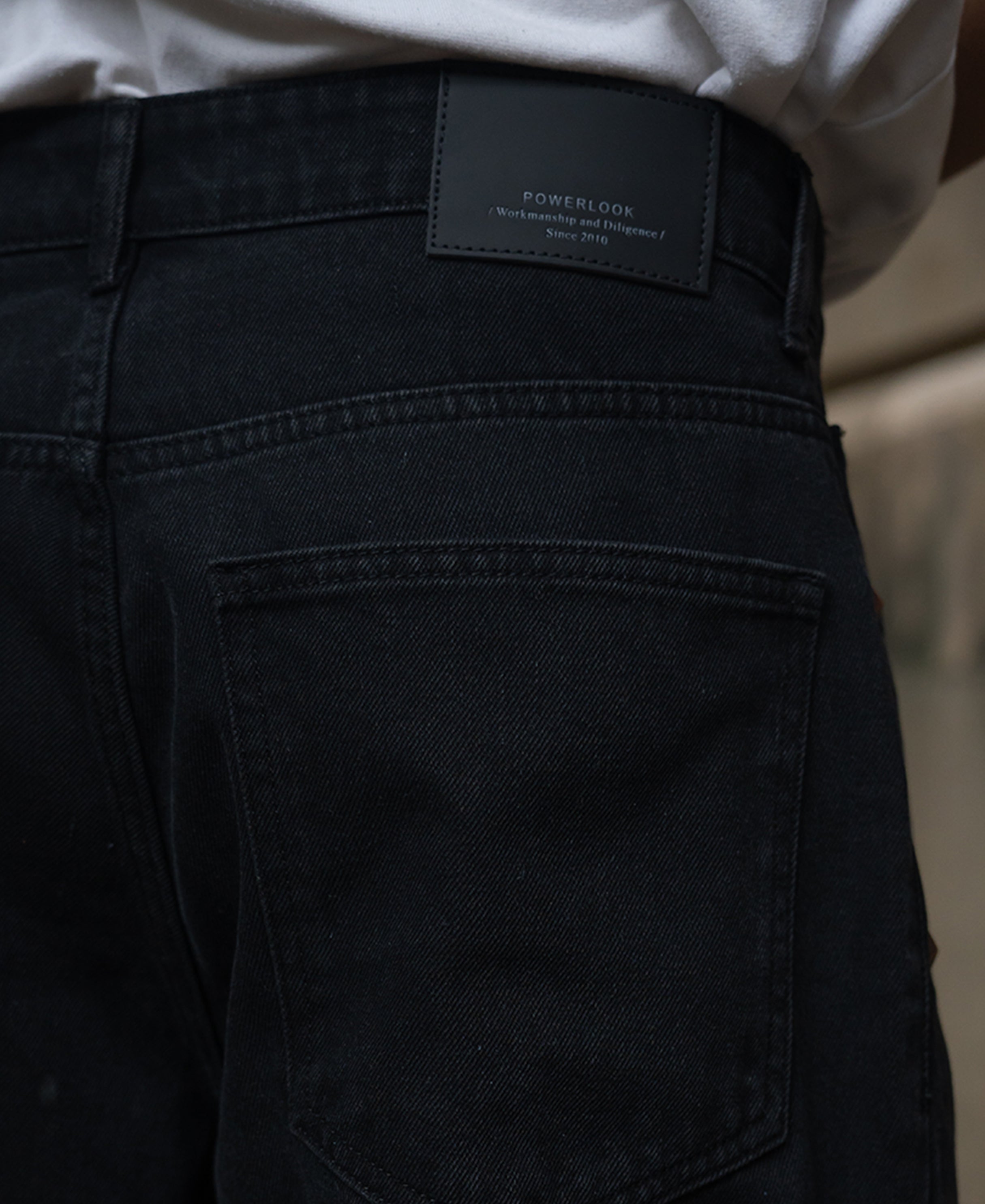 Black Studded Baggy Jeans