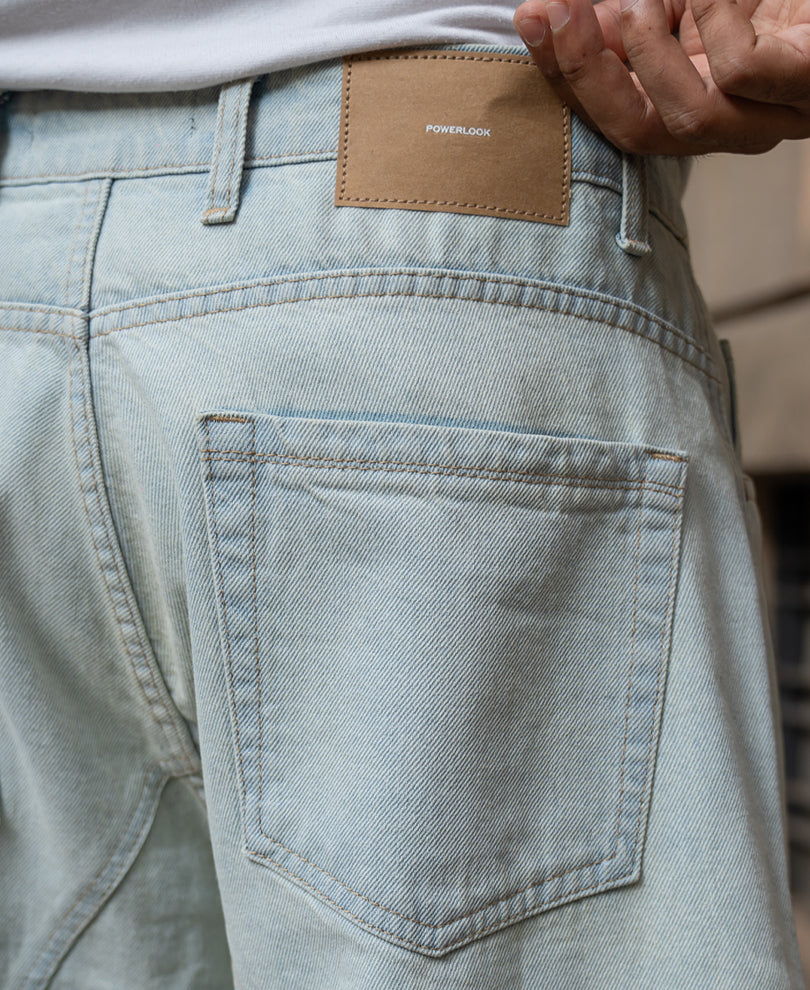 Ombre Blue Barrel Fit Jeans