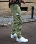 Olive Cotton Cargo Pant