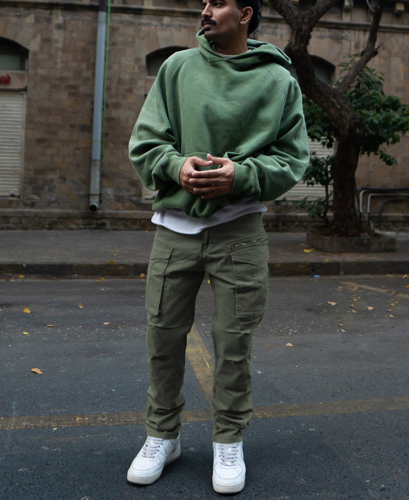 Olive Regular Fit Cargo Pant