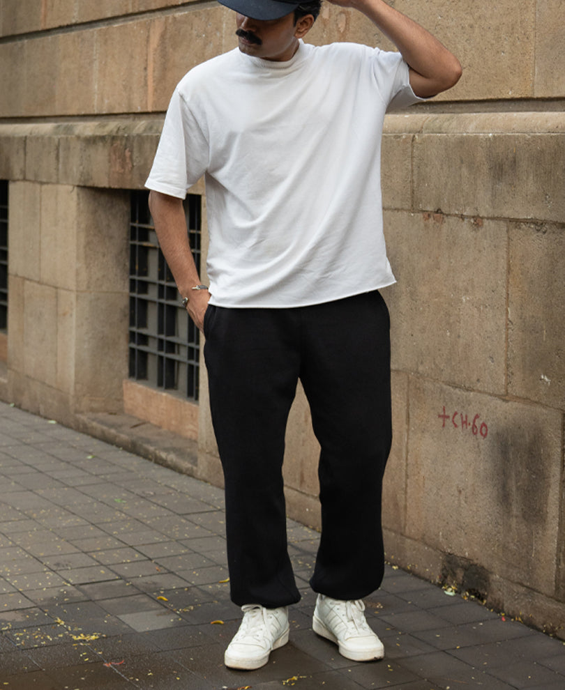 Black Knit Joggers
