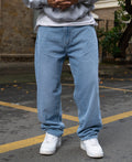 Mid Blue Washed Baggy Jeans
