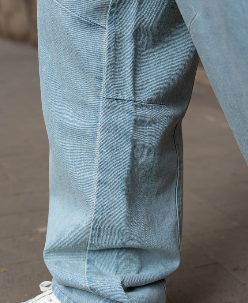 Ombre Blue Barrel Fit Jeans