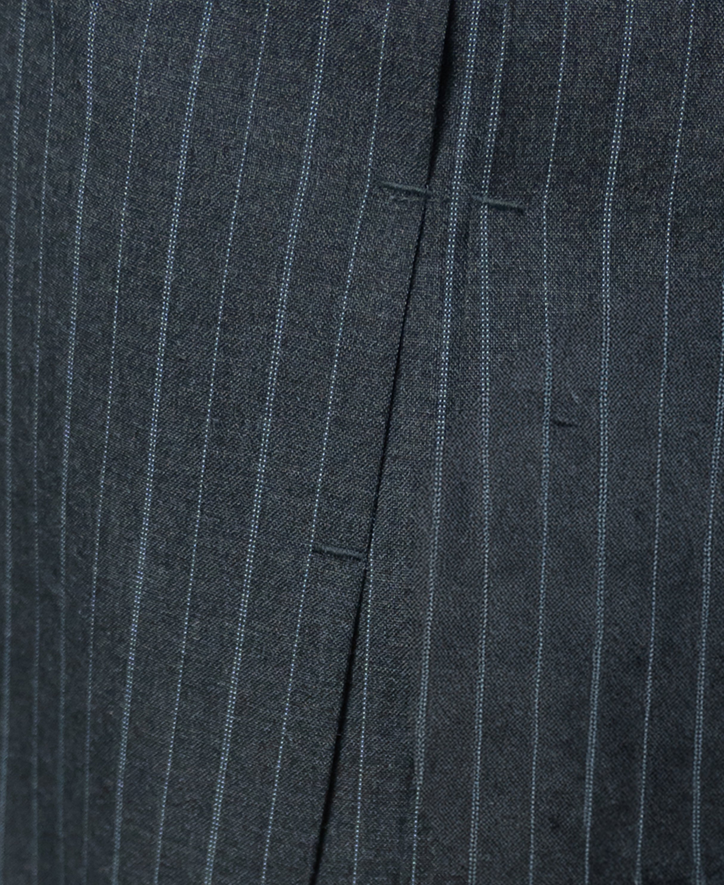 Grey Striped Pleated Korean Pants