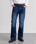 Dark Blue Bootcut Jeans