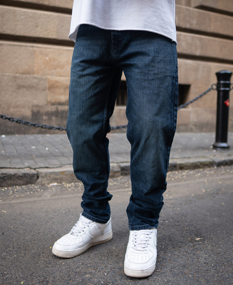 Dark Indigo Regular Fit Basic Denim Jeans