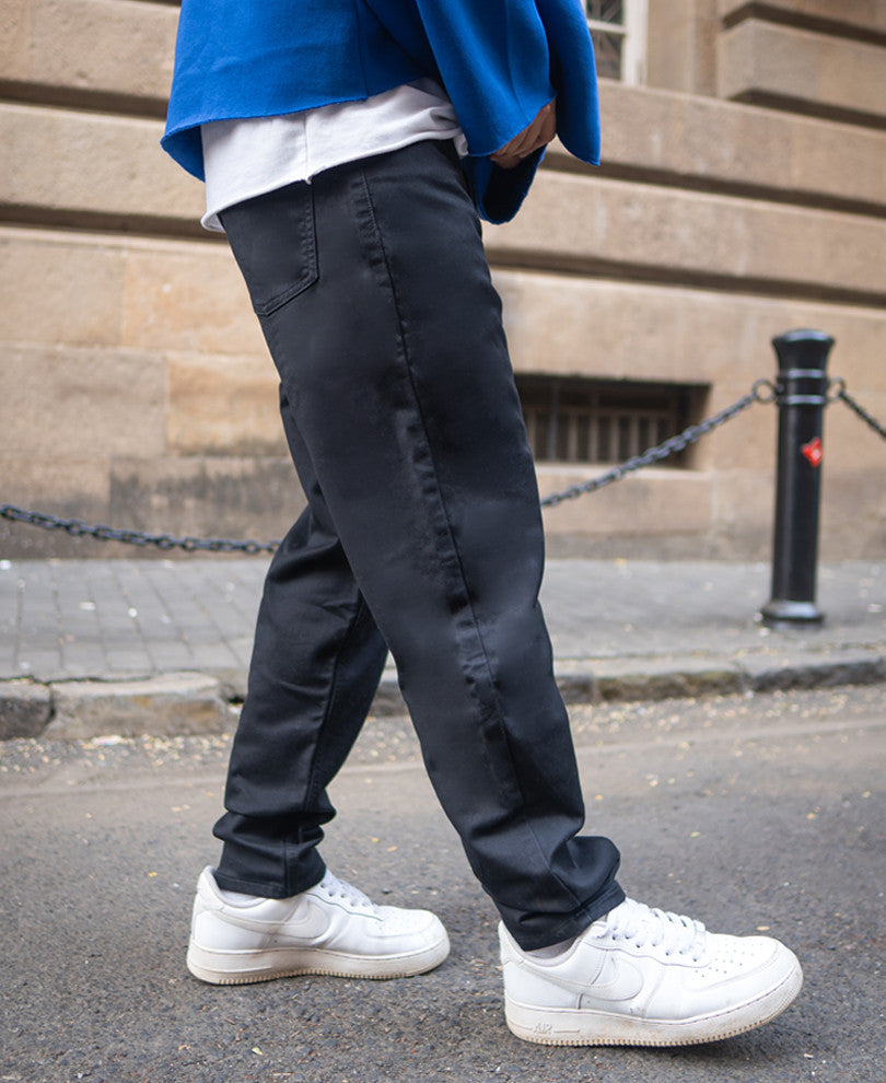 Black Regular Fit Stretchable Jeans
